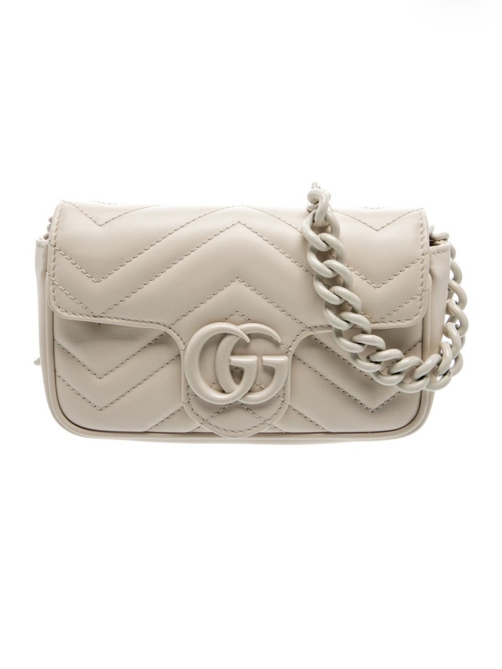 Gucci Marmont White Purse